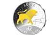 Teilvergoldete Silber-Gedenkprägung „Sternzeichen Löwe“