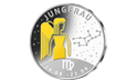 Teilvergoldete Silber-Gedenkprägung „Sternzeichen Jungfrau“