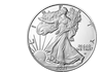 USA 2021: Silbermünze Silver Eagle, neues Adler-Design, 1 oz, Ag, PP
