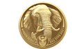Goldmünze "Big 5 – Elefant", Südafrika 2022, 1/4 Unze Au, PP