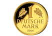 Die Gold-Mark 2001 mit dem Prägezeichen D!