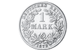Die erste 1-Mark-Silbermünze Deutschlands!