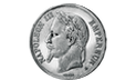 5-Francs-Silbermünze Kaiser Napoleon III.