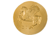 Kleingold-Münze "Pegasos" aus reinstem Gold