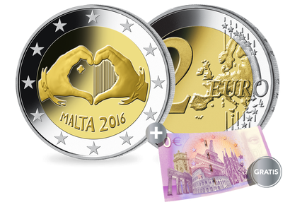 Malta 2016 2-Euro-Gedenkmünze 'Liebe'