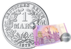 Die erste 1-Mark-Silbermünze Deutschlands!