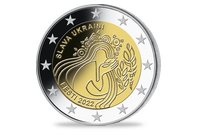 Estland 2022: 2 Euro-Gedenkmünze "Slava Ukraini"