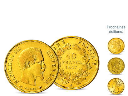 Une collection rare de monnaies précieuses : «Les monnaies Anciennes du 19ème siècle en or massif »