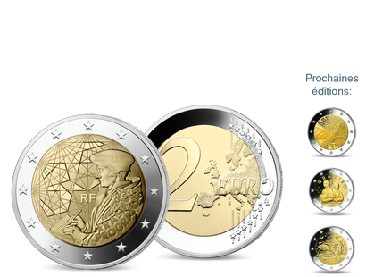 Collection: Les 2 Euros commémoratives, votre première livraison «35 ans du programme Erasmus» 2022