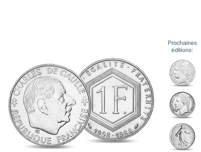 Collection : «L'Histoire du Franc», 150 ans d'histoire monétaire à travers 10 monnaies de 1 Franc !