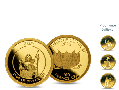 Collection de monnaies officielles des Dieux de l'Olympe 2022