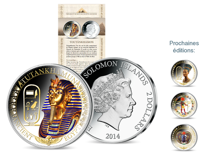 Célébrez le centenaire de la découverte du tombeau de Toutankhamon à travers cette collection de monnaies en argent massif «Trésors et secrets de l'Egypte ancienne»