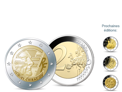 Célébrez les 20 ans de l'Euro avec les plus belles monnaies commémoratives européennes, votre première livraison «Jacques Chirac» 2022
