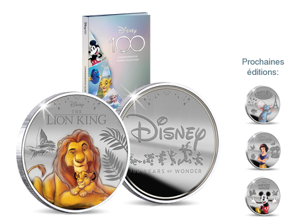 La frappe DISNEY™ en argent officielle: "Le Roi Lion" 