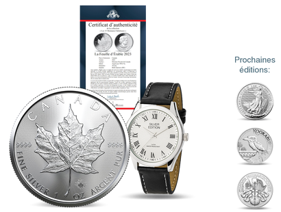La collection « Les 15 Monnaies Fabuleuses », avec en première livraison la monnaie « Feuille d'érable » Canada 2023