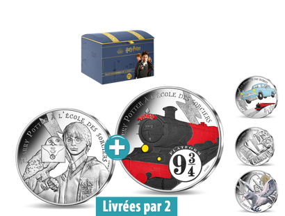 Collection des monnaies françaises en argent «Harry Potter - 20ème anniversaire du premier film»