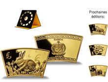 Collection: «Édition Lunar» sur des monnaies dorées à l'or pur. En première livraison, la monnaie 