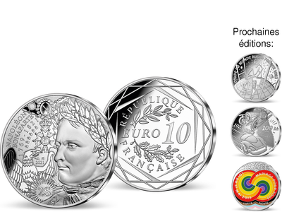 Collection : Les Millésimes €uros Argent - Première livraison « 10 Euros argent Napoléon Ier »