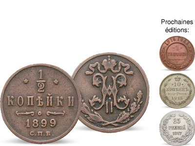 Collection Les véritables monnaies des derniers tsars