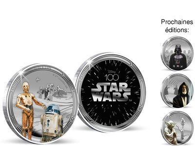 Collection Star Wars DIsney 100 - Première livraison L'édition officielle STAR WARS™ en argent R2-D2 & C-3PO !