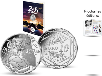 Collection des monnaies de 10€ argent: Première livraison 100ème anniversaire des 24 Heures du Mans 2023