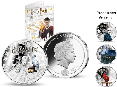 Collection les monnaies officielles argentées «Harry Potter»