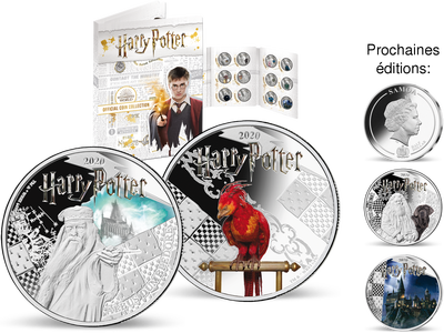 La collection des monnaies officielles argentées « Harry Potter »