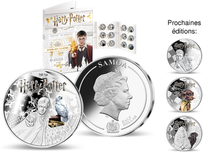 Monnaie argentée « Harry Potter » et en cadeau la frappe argentée «Harry, Ron, Hermione» 