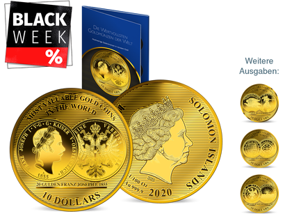 Kollektion ''Die wertvollsten 1/100-Unzen-Goldmünzen der Welt'' mit Rabatt