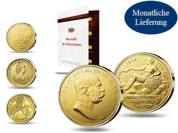 Gold-Neuprägung ''100 Kronen Gold 1908 Franz Joseph I.''