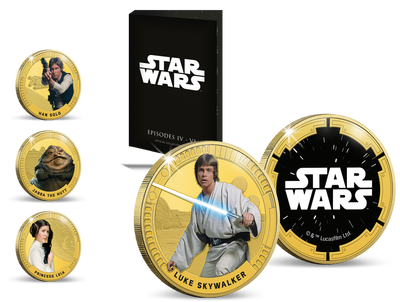 Offizielle Fan-Ausgabe ''Luke Skywalker'' veredelt mit Gold und brillanten Farben