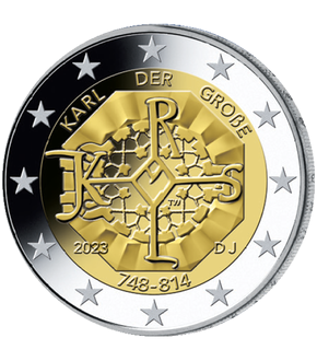 Monnaie commémorative de 2€ « 1275ème anniversaire de Charlemagne » Allemagne 2023