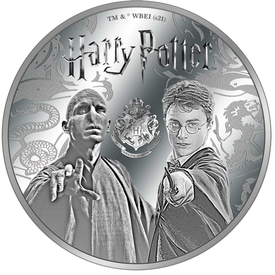 La frappe argentée « Harry Potter et Voldemort »