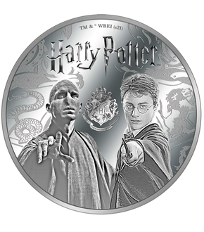 La frappe argentée « Harry Potter et Voldemort »
