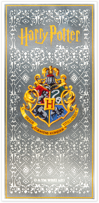 Monnaie en argent pur Harry Potter « Marque-page »