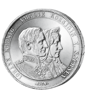Deutschlands letzter Silbertaler aus Sachsen 1872