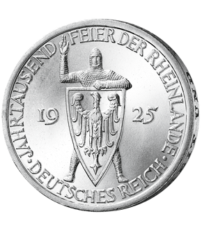 Die 3 Reichsmark Silber Gedenkmünze der Weimarer Republik von 1925