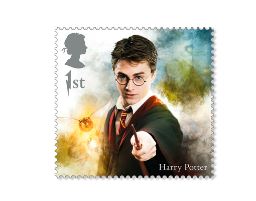 Harry Potter Sonderbriefmarkenblock aus GB Hogwards 