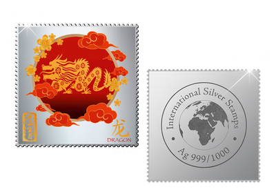 International Silver Stamps „Chinesische Tierkreiszeichen“