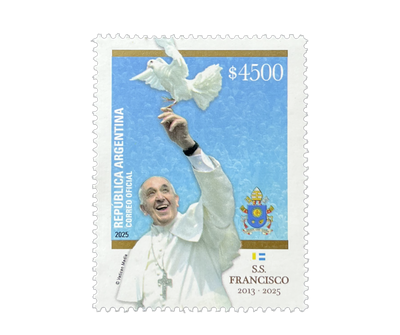 Gedenkbriefmarke „Papst Franziskus 2013–2025