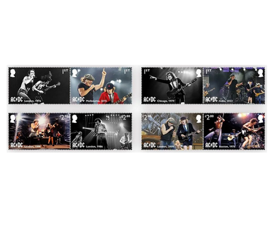 AC/DC Briefmarken Set