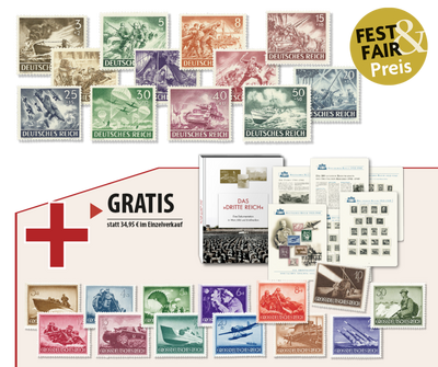 Die letzten 100 Briefmarken des Dritten Reichs - die Wehrmachtsätze von 1943 und 1944