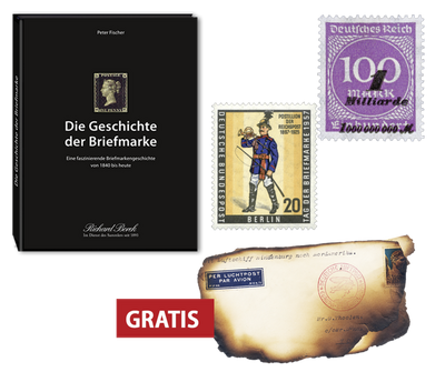 Streng limitiertes Jubiläumsangebot: der Sammelband „Die Geschichte der Briefmarke“