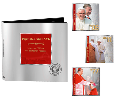 International Silver Stamps™ „Benedikt XVI.“ Komplettset