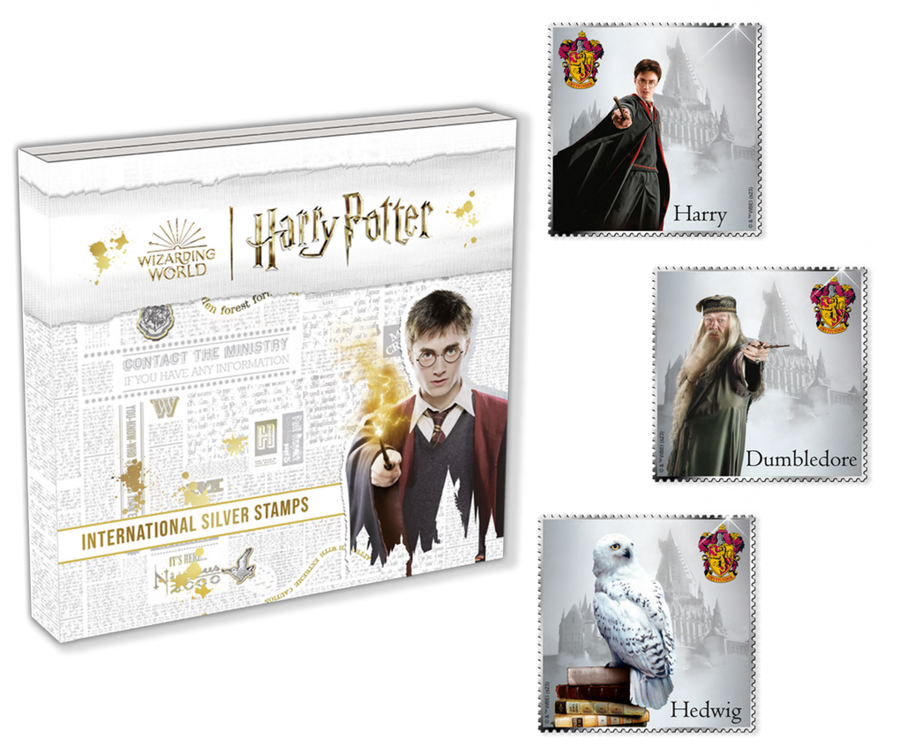 Tauchen Sie in die Fantasiewelt von Joanne K. Rowling ein: die International Silver Stamps "Harry Potter"!