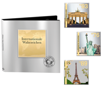 International Silver Stamps™ „Wahrzeichen der Welt“ Komplettset