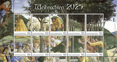 Liechtenstein Panorama-Bogen „Weihnachten 2025“