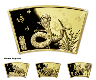 Lunar Fan Shape Coin, Schlange