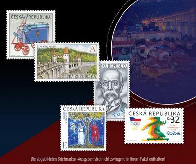 Die offiziellen Briefmarken Neuheiten der Tschechischen Republik