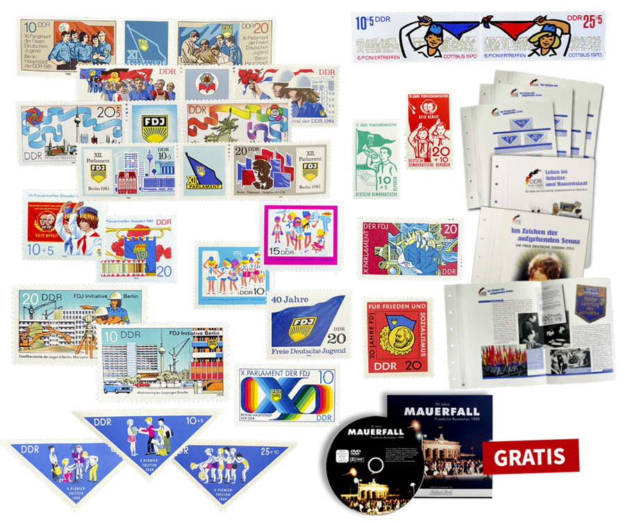 Original Briefmarken aus der DDR: Steigen Sie jetzt in die Kollektion "So war die DDR" ein!